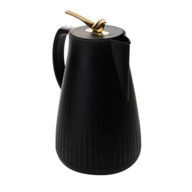 Imagem de Garrafa Térmica De Plástico New Bird Preta 1L - Wolff - Rojemac