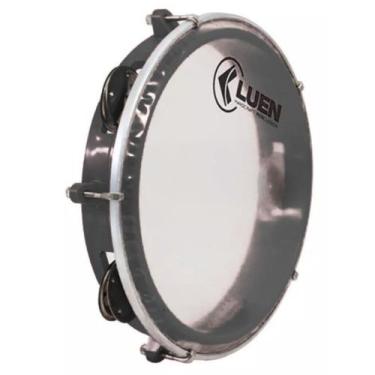 Imagem de Pandeiro Júnior em ABS com pele Cristal 8" LUEN, 40084PT