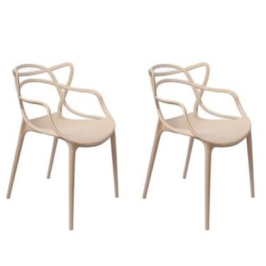 Imagem de Kit 2 Cadeiras Alegra Polipropileno Mesa Jantar Cozinha Varanda Jardim