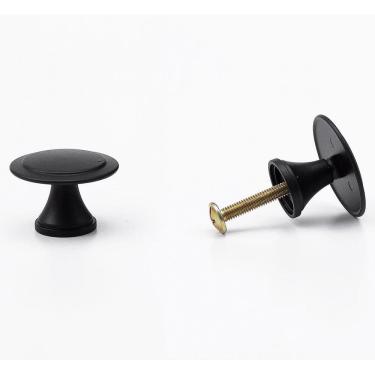 Imagem de Kit Com 10 Unidades Puxador Redondo Colonial Preto