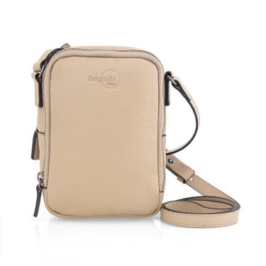 Imagem de Bolsa de Couro Transversal, Rafa Originais iPlace, Bege