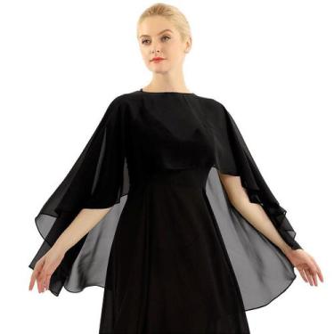 Imagem de Echarpe em Chiffon para Casamento Madrinha Bolero Festa - no-brand, Pr