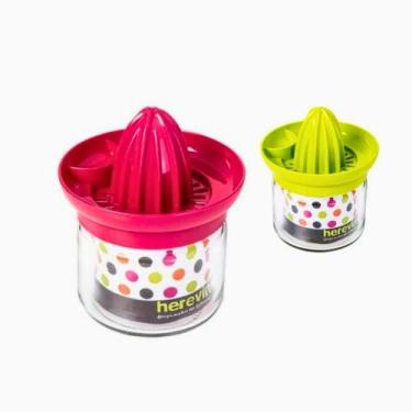 Imagem de Espremedor frutas vidro e plastico pp 425ml 11cm x 11cm x 14cm - Clink