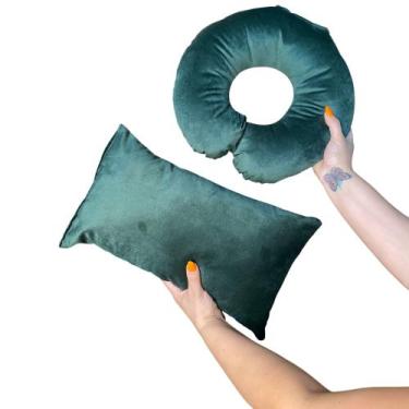 Imagem de Kit 2 Almofadas Lash Design In9 Decor Estética Pescoço e Quadrada, Vel