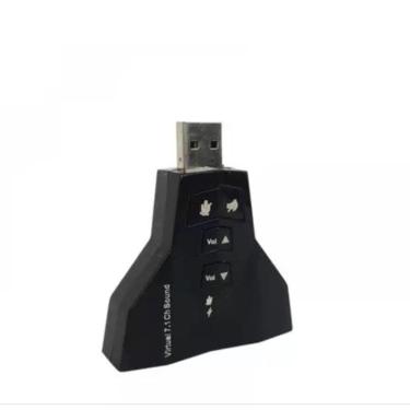 Imagem de Adaptador De Som Audio Usb 7.1 Para Pc/Ps3/Notebook Headset