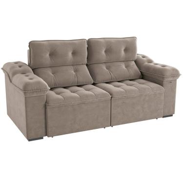 Imagem de Sofá Retrátil E Reclinável 3 Lugares S161 Sierra Kappesberg Castor