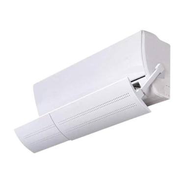 Imagem de Defletor Ajustável para Ar Condicionado Split – Acessório Universal para Direcionar o Fluxo de Ar, Branco