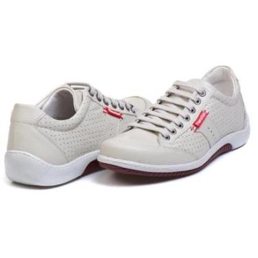 Imagem de Sapatênis Casual Conforto Couro Off White - RT3016NBKGEL-Masculino