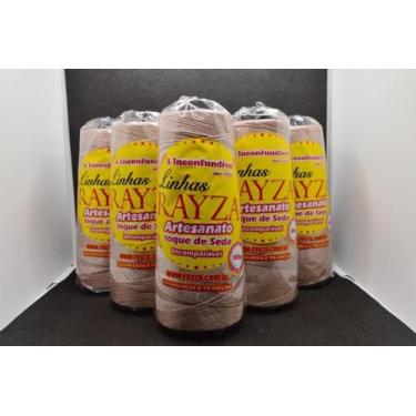 Imagem de Linhas Para Crochê Rayza Artesanato Grossa-Marrom Claro - Rayza Tapete