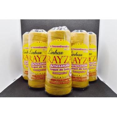 Imagem de Linhas Para Crochê Rayza Artesanato Grossa-Ouro Velho - Rayza Tapetes 