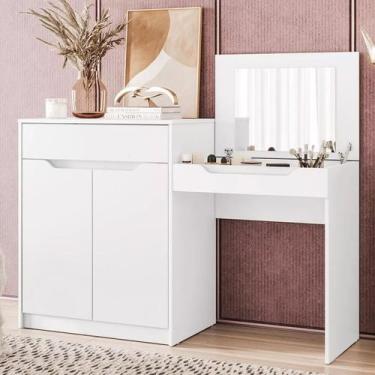 Imagem de Penteadeira Escrivaninha 2 Portas 1 Gaveta Trend - Albatroz Móveis, Br