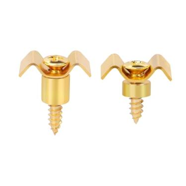 Imagem de Banworks Retentor de cordas vintage para guitarra Tele Telecaster Stratocaster ST guitarra elétrica pacote com 2 JT/YXK-02 dourado