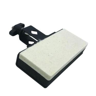 Imagem de TUOREN Almofada de treino de bumbo de feltro e espuma para pedal de bateria para prática silenciosa de tambor simples e duplo