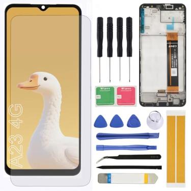 Imagem de Substituição de tela para Samsung Galaxy A23 4G LCD A235 SM-A235F A235M A235F/DS A235M/DS 16.8 cm Montagem LCD Touch Screen Digitalizador com moldura de ferramentas de reparo