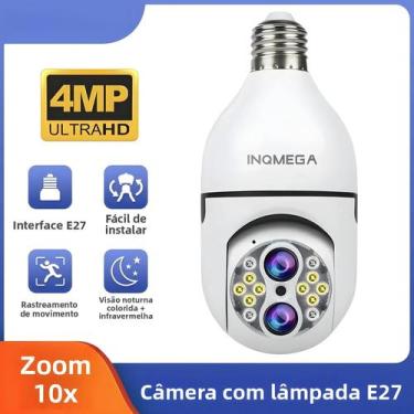 Imagem de Monitor Bulbcam Wifi Interno De 4MP 10X Zoom Para Crianças Segurança D