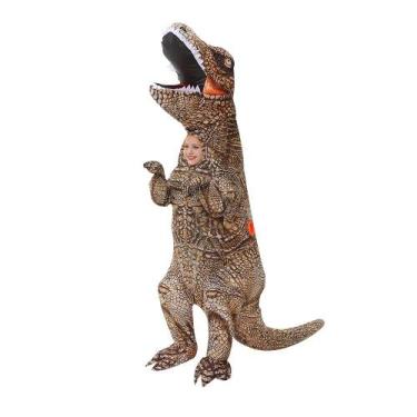 Imagem de Traje inflável KOOY T REX Dinosaur Halloween Kids 3-6 anos