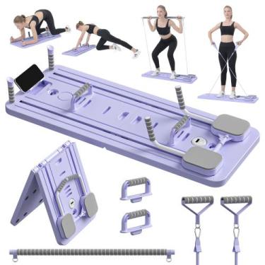 Imagem de Conjunto Pilates Reformer JANUA Pilates Board 5 em 1 roxo
