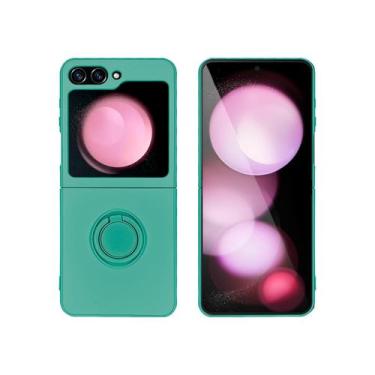 Imagem de Capa Slim Acrílico Aveludado Luxo Para Galaxy Z Flip 5 - Capinha Supor