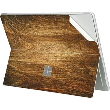 Imagem de Digi-Tatoo Adesivo de decalque de capa protetora ultrafina para tablet Microsoft Surface Pro 9 (versão 2022), fácil de aplicar, antiarranhões, sem resíduos de vinil [textura de madeira 2]