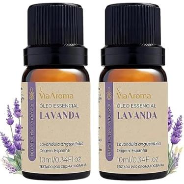 Imagem de Óleo Essencial de Lavanda 100% Puro Via Aroma conjunto com duas unidades de 10ml