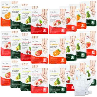 Imagem de Conjunto de máscaras de mão Swiffen Fruits Beauty Hydrating 24 unidade