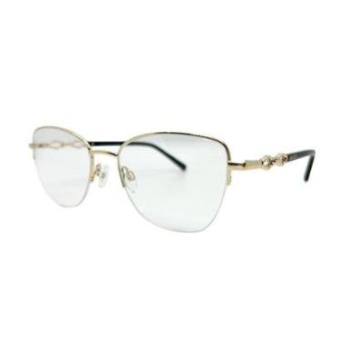 Imagem de Armação De Óculos Bulget Bg2182 04a Dourado Brilho-Feminino