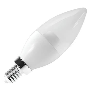 Imagem de 2X Luminatti - Vela Transparente Led 6W 6000K Bivolt E14 600