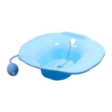 Imagem de Bacia Lavatório Para Banho De Assento Cor Azul Longevitech