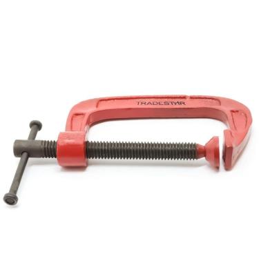 Imagem de Grampo Sargento C 3`` Tradestar - Fixação Robusta e Versátil