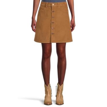 Imagem de Levi's Saia feminina retrô com botões frontais, Sweet Honey, 29 Regular