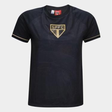 Imagem de Camisa São Paulo Braziline Feminina, Preto, G