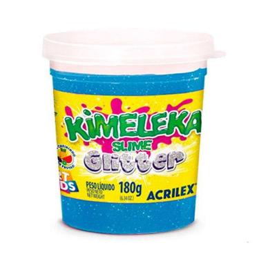 Imagem de Kimeleka Slime Art Kids c/ glitter 180g Azul 204 Acrilex