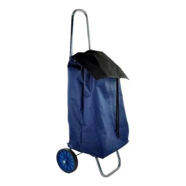 Imagem de Carrinho de Compras com Bag de Tecido 33x52cm - ARAMEFER