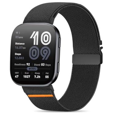 Imagem de HQzon Faixa elástica com fivela de paraquedas para Amazfit Bip 6/5, pulseira de substituição macia e respirável de 22 mm compatível com Amazfit Gtr 4/3/2/47 mm/equilíbrio para homens e mulheres