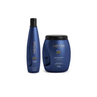 Imagem de Kit Aneethun Linha A - Shampoo 300mL + Máscara 500g