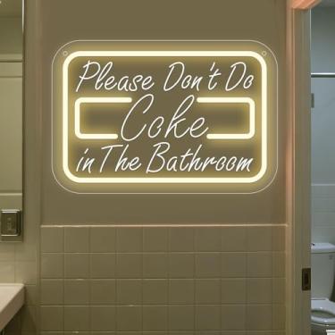 Imagem de Neonawall Bathroom Neon Sign for Wall Decor Light Up Letters Led Sign Birthday Party Gifts Led Decorative Night Signs Bathroom Decorations Christmas Party Gifts for Girls Friends Bedroom Home