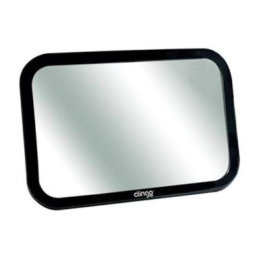 Imagem de Clingo Espelho Retrovisor Retangular Square Para Auto Preto Tamanho Único