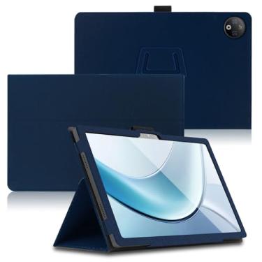 Imagem de Keihok Capa para tablet DOOGEE V Pad de 12 polegadas com alça de mão e suporte de lápis, capa dobrável com suporte dobrável para DOOGEE V Pad (azul escuro)