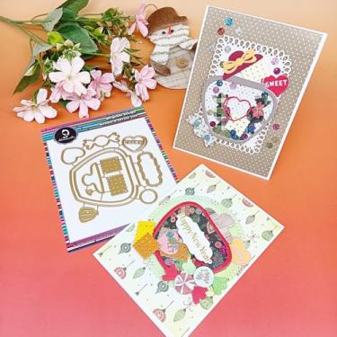 Imagem de Alinacutle Corte de metal de Natal cortado para embalagem de presente, papel artesanal, confecção de cartões, faça você mesmo, álbuns, álbuns, decoração de presentes de Natal (jarra de candy)