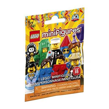 Imagem de Minifiguras LEGO Série 18: Party - 1 kit de montagem de bonecos 7 peças