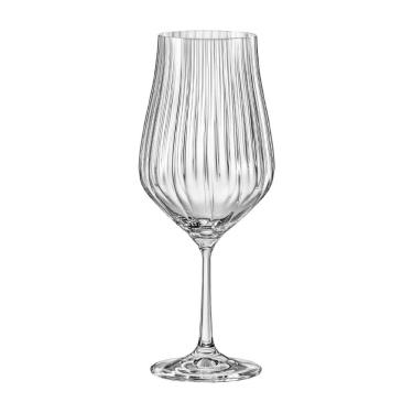 Imagem de Taça de Cristal Para Vinho Bordeaux 550 ml Tulipa Optic Bohemia
