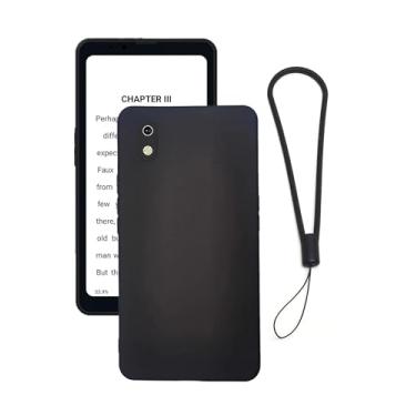 Imagem de Capa para celular Bigme HiBreak Pro 15.6 cm Epaper, capa FJIASTB flexível TPU à prova de choque com cordão para Bigme eReader, leve (preto)