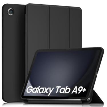 Imagem de Meliya Capa para Galaxy Tab A9+/A9 Plus 11 polegadas 2023, capa protetora rígida e fina à prova de choque para tablet Tab A9 Plus (SM-X210/X216/X218), despertar/hibernar automaticamente, sem suporte