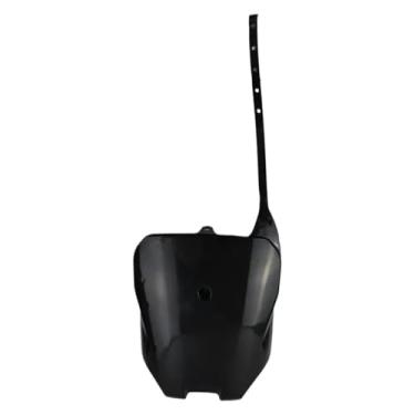 Imagem de Carenagem de placa de matrícula de plástico frontal compatível com CRF70 90 110 150 Dirt Pit Bike Motocross Placa de identificação frontal (preto)