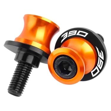 Imagem de BYYINGSUS 2024 compatível com 390 acessórios para motocicletas CNC alumínio bobinas de braço oscilante parafusos de suporte laranja compatível com 390 (laranja)