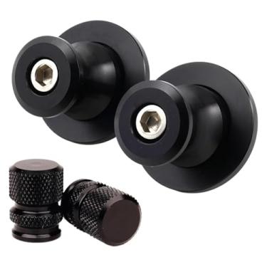 Imagem de BYYINGSUS Acessórios de motocicleta Acessórios de bobinas deslizantes de braço oscilante Parafusos de suporte de 6 mm compatíveis com Y&AMAHA MT09 Tracer MT-09 SP 2017-2024 (Combo Preto)