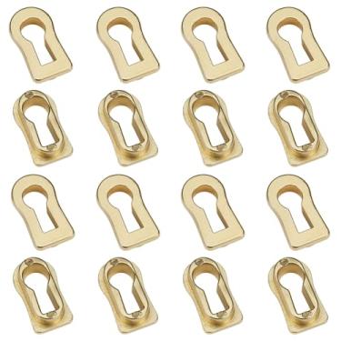 Imagem de BENECREAT 16 peças de capa de fechadura mental antiga, placa de proteção com inserção de fechadura, decoração de trava de móveis para armário, porta, cômoda, gavetas, ferragens para móveis de mesa