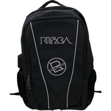 Imagem de Mochila Risca Escolar Emborrachada Reforçada 9081, Preto, 00