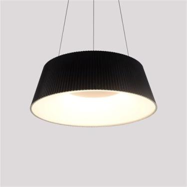 Imagem de Luminária pendente de LED de cabeça única de designer escandinavo, luminária pendente moderna de balcão redondo, luminárias decorativas para ambientes internos, lâmpadas de lustre