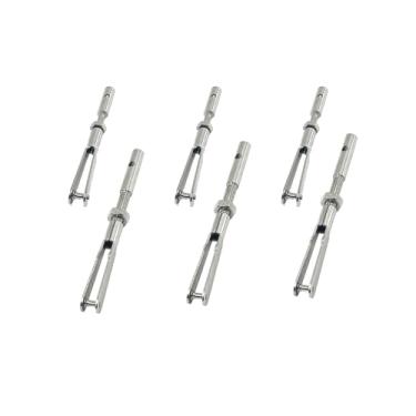 Imagem de 6 peças RC Airplane U-Clip Clamp Metal Clevis com haste de puxar conector acoplador eixo de conexão para avião RC helicóptero peças de asa fixa DIY modelo acessórios de conexão de aeronave (M2/M3